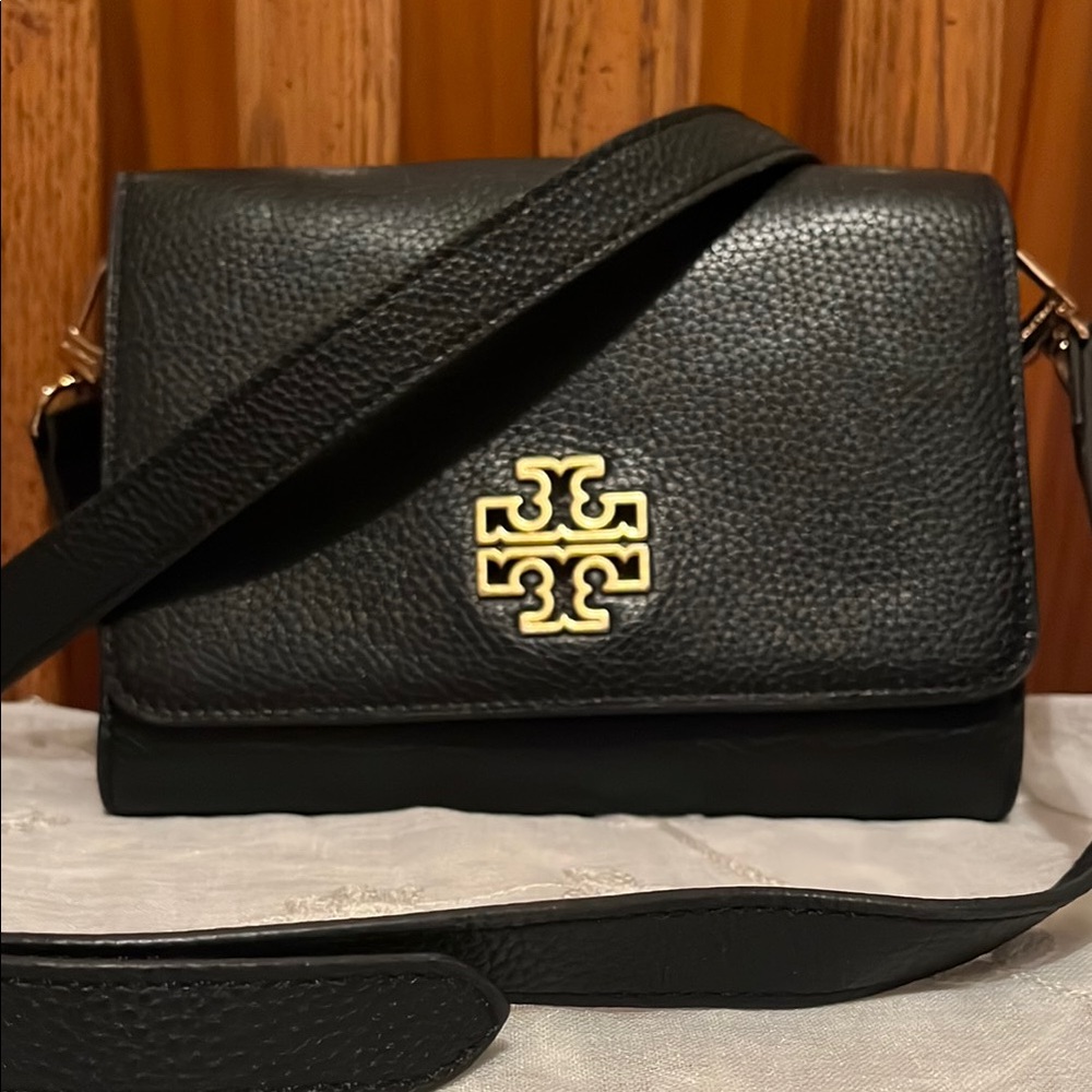 Tory Burch Black Leather Crossbody Bag